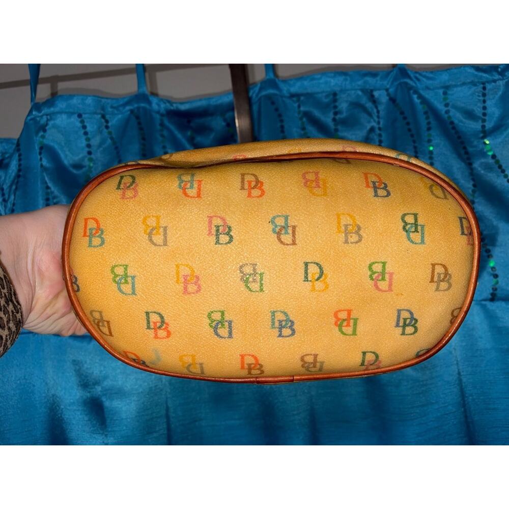 Dooney & Bourke Doodle It Rainbow Monogram Hobo Shoulder Bag S Yellow Womens - Picture 5 of 16